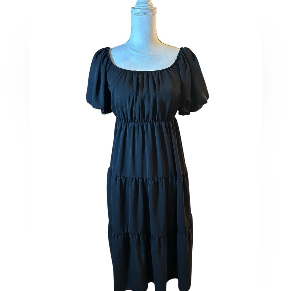 See You Monday Black Midi Dress 🆕